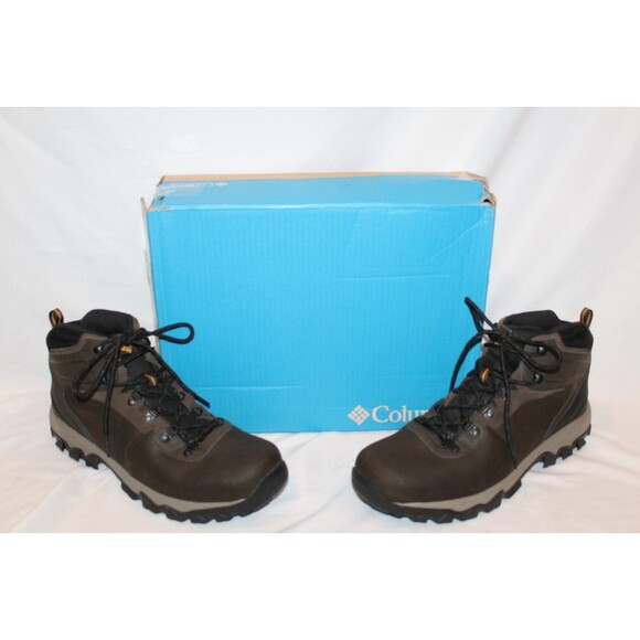 Columbia Men\'s Newton Ridge Plus II Waterproof Hiking Boots 14 WIDE NIB BROWN